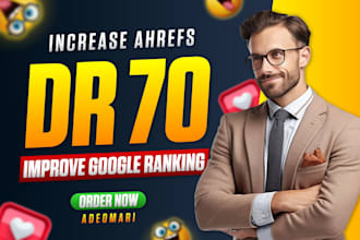 do increase domain rating DR ahrefs google ranking backlinks