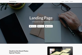 design awesome landing page or 2 step or optin page