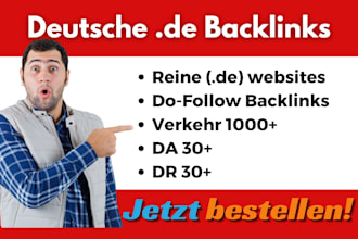 erstellen sie deutsche dofollow backlinks auf mit hohem da