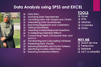 data analysis and interpretation spss excel