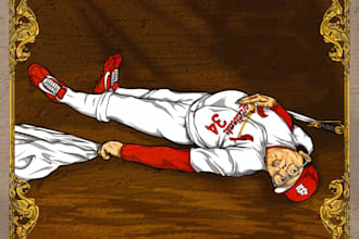 draw great baseball player