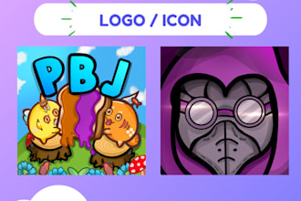 draw a cute cartoon logo or icon