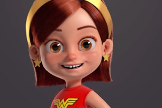 do 3d modeling 3d character modeling 3d character  animation  3d game character