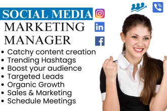 be your social media marketing manager and appointment setter