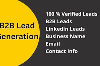 do b2b linkedin lead generation and build a prospect email list