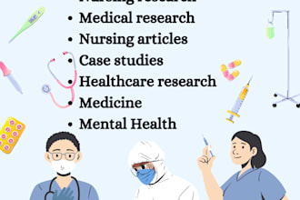 write urgent nursing research, medical research and nursing articles