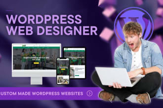 build responsive wordpress website design or web development services