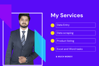 efficiently manage data entry tasks on excel, google sheet