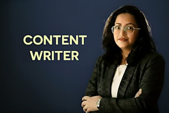 write SEO blog posts and persuasive articles as your content writer