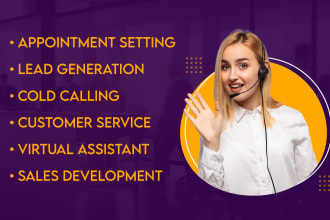 do cold calling for real estate, telemarketing and appointment setting