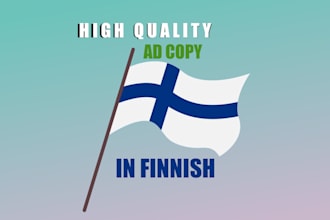 write a great and engaging finnish ad copy