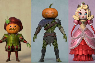 create stylized 3d characters for your games