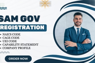 do sam gov registration, llc registration, uei, naics, ein and cage code