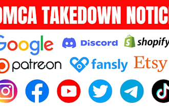 send dmca takedown notice to remove copyright,leaked,infringing,defaming content