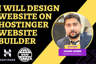 build hostinger website design and redesign on hostinger website builder