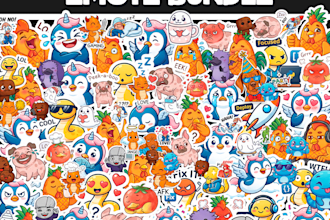 get illustration, emote, sticker pack