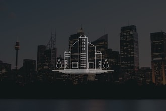 design premium and modern line art logo