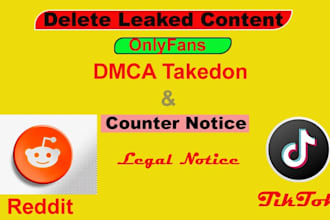 delete copyrighted, leaked content reddit, tiktok under dmca