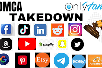 send dmca takedown notices to remove pirated,illegall,leaked,defaming content