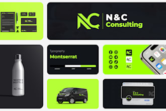 design your logo, brand identity guidelines, style guide or brand book