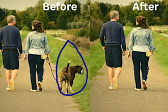 remove unwanted objects and persons from the image