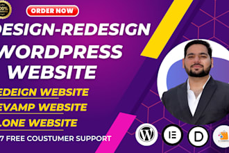 design, redesign, clone or revamp wordpress website and website development