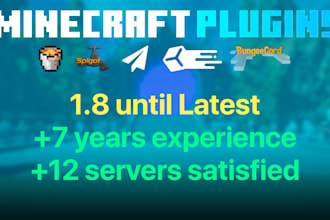 create for you a minecraft plugin with your wishes