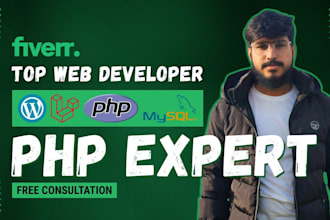 expert PHP laravel developer, PHP web developer, phpmyadmin professional
