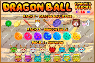 make dragon ball badges and emotes