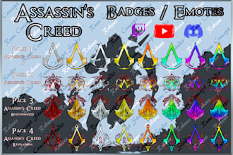 make assassins creed badges and emotes