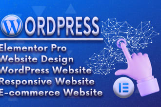 responsive website design wordpress website blog website elementor pro expert