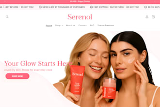 do skincare shopify store beauty store cosmetic makeup lipstick skincare website