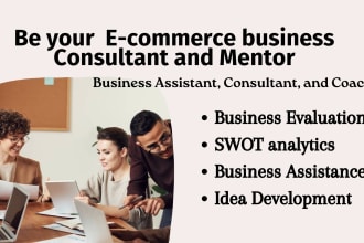 be your ecommerce shopify consultant, shopify business mentor or ecommerce coach