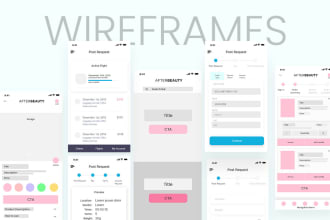 design professional wireframes for websites and mobile apps