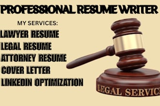 write lawyer resume, legal resume, attorney resume and cover letter