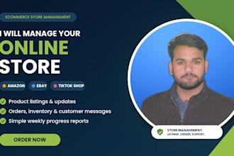 manage your amazon, ebay and tiktok shop store and product listings uk usa