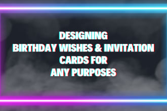 design beautiful birthday cards and custom wishing posts for social media