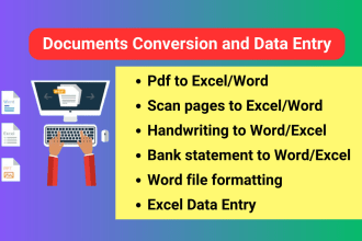 do pdf to excel, fast and accurate data entry or convert scanned pdf to excel