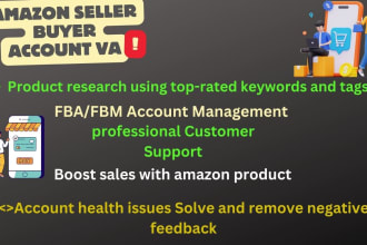 be your VA for fba fbm amazon inventory, listing management