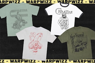 make hardcore punk, mutant, dark illustration design