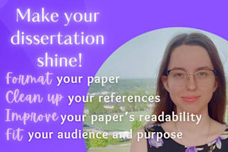 edit and format your dissertation