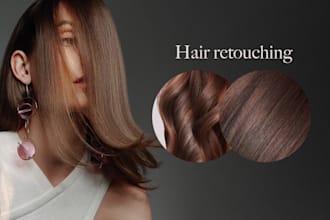 professionally retouch and enhance hair in your photos