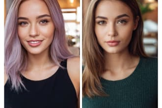 do realistic face swap in one hour