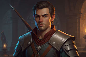 design custom 2d character design and concept art