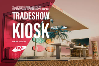 design exhibition booth, product display, kiosk, gondola, backdrops for you