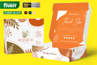 do product packaging design, box design, mailer box, subscription box and 3d