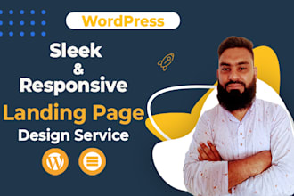 sleek and responsive landing page design service
