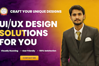 create ui ux design for figma website design, mobile app design and dashboard