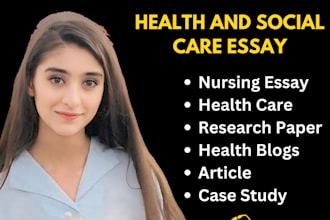 write professional health essay and social care essay