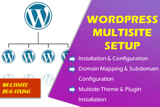 setup wordpress multisite installation and network configuration